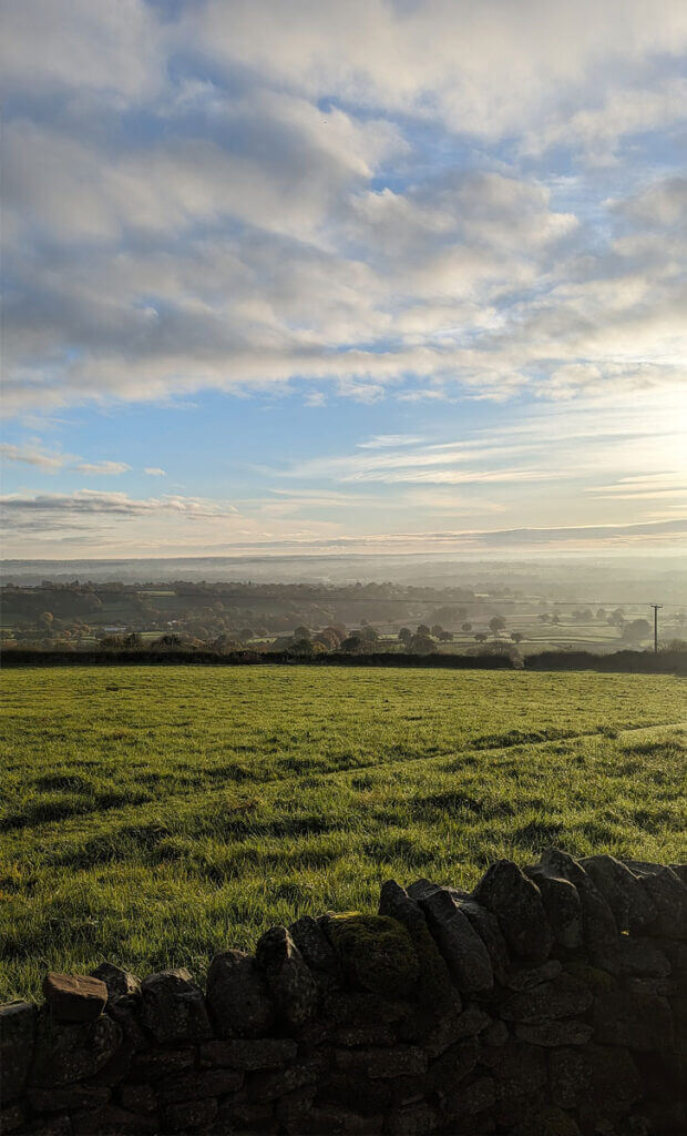 View over Derbyshire Dales