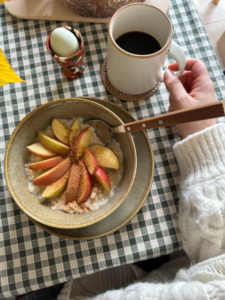 Breakfast time at The Cabin, Matlock