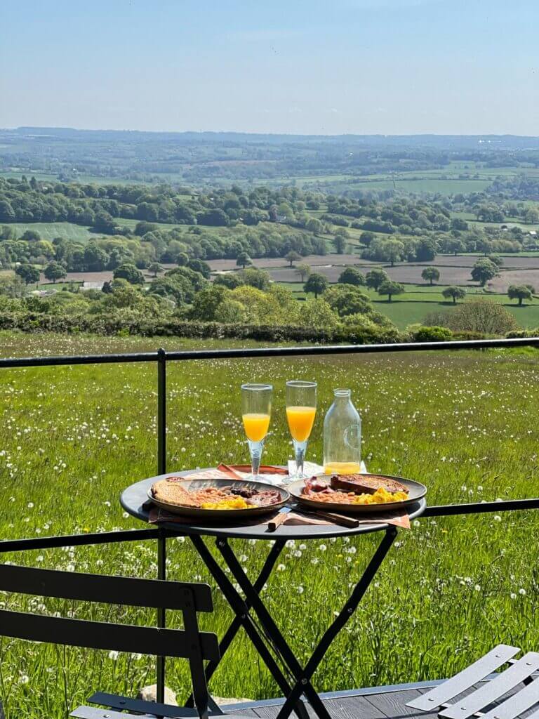 Countryside views from The Cabin, Matlock