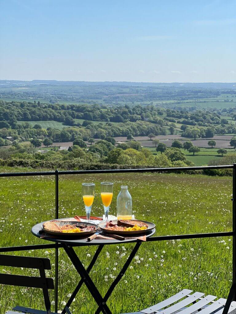 Dining at The Cabin, Derbyshire