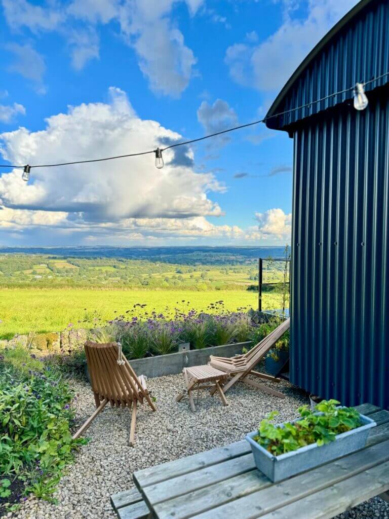 Stunning Views from The Cabin garden Matlock